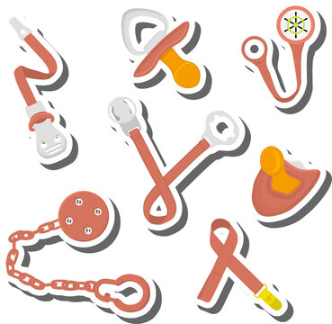 Fashion baby pacifiers, dummy with rubber holder nipple