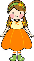 Fototapeta premium Happy Halloween ,Cute Ghost Pumpkin ,Kawaii Ghost, halloween candy, Spooky Ghost 