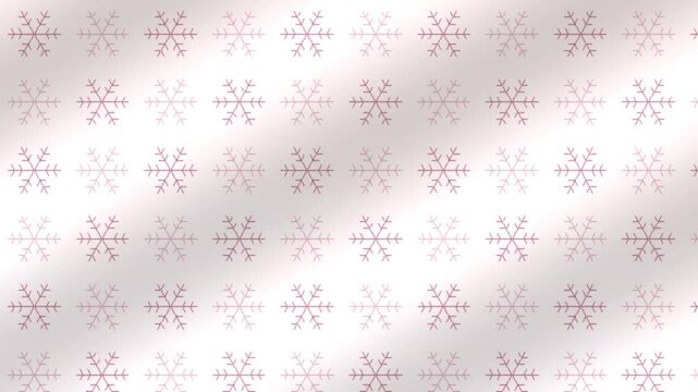 Bucle sin costuras: fondo de patr&oacute;n de copos de nieve rosado