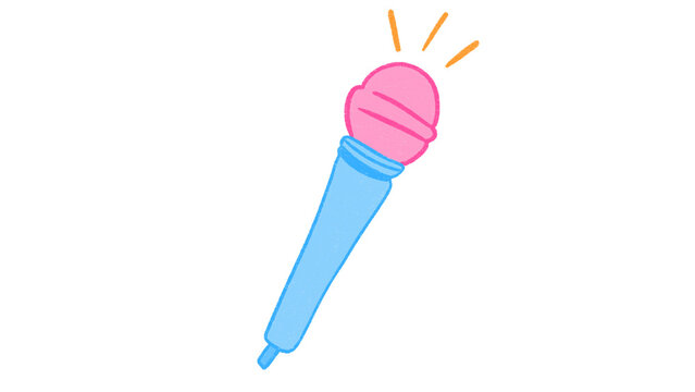 Pastel Party Horn Blower Noise Maker Doodle Clipart on Transparent Background