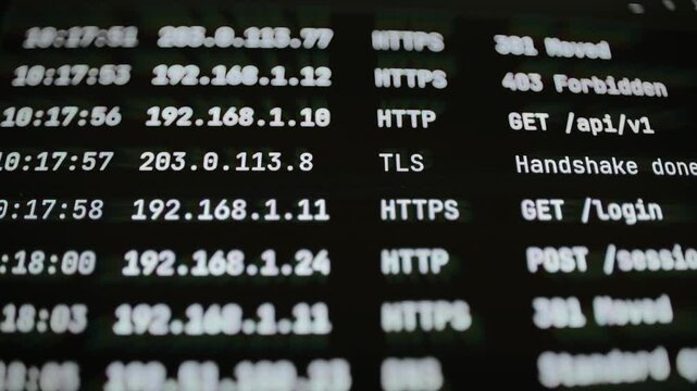 Web request log combines HTTP HTTPS and TLS events