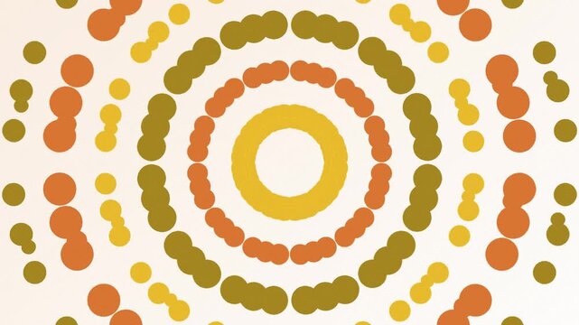 Bucle sin costuras: fondo de patr&oacute;n rangoli cal&eacute;ndula