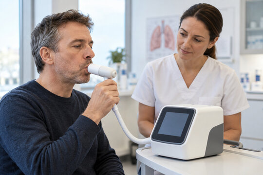 Spirometry Lung Function Test in Respiratory Clinic