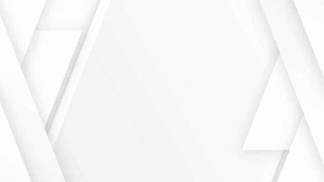 Abstract geometric background with overlapping white paper layers and soft subtle shadows.
