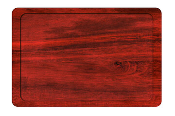 Blank red wooden board for Christmas greetings and designs. © vovan