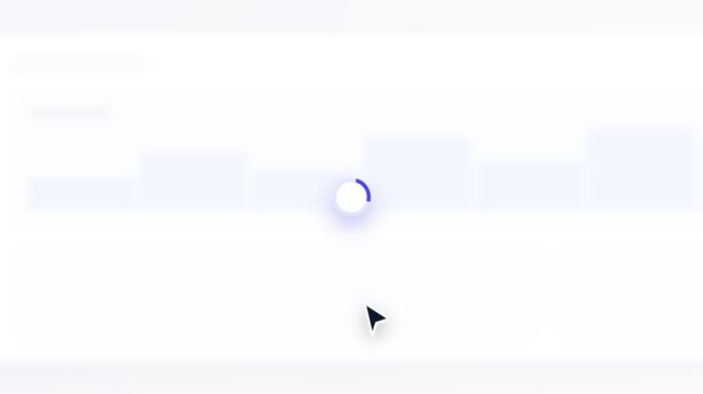 Mouse cursor clicking save button with success checkmark animation