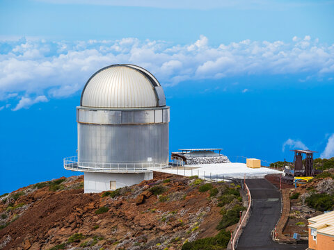 Spain, Canary Islands, La Palma, Observatory at Roque de los Muchachos, Nordic Optical Telescope