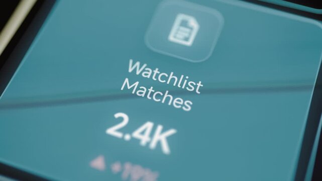 Watchlist matches rise from 2.3K to 2.4K