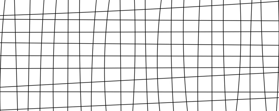 Hand drawn sketched rectangular grid pattern with uneven lines