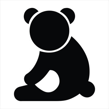 vector illustration of a panda