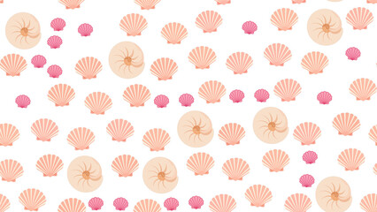 Scallop and Spiral Seashell Pattern © si