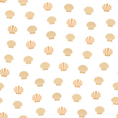 Scallop seashell pattern © si
