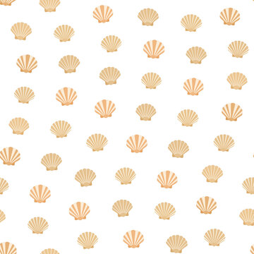 Scallop seashell pattern