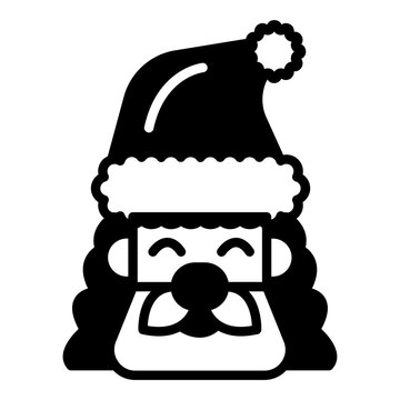 Santa face icon