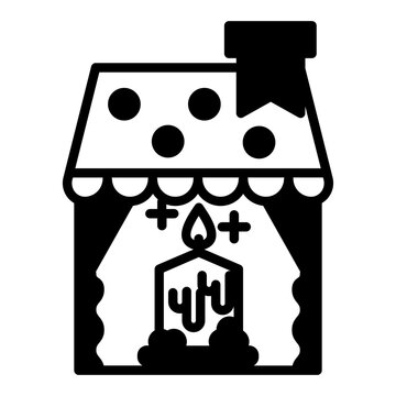 Christmas house icon