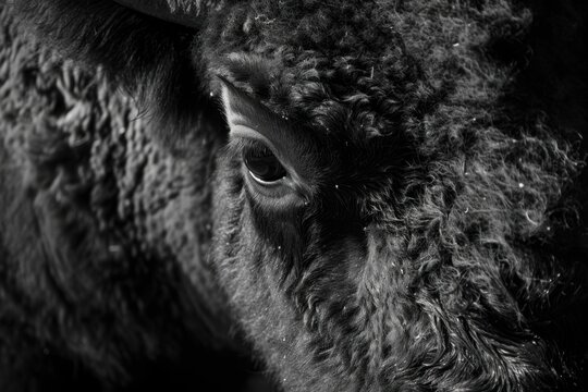 American bison, photograph of the animal