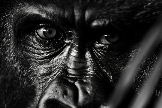Mountain gorilla, photograph of the animal