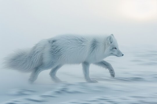 Arctic fox, photograph of the animal, wildlife