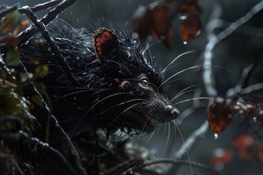 Tasmanian devil, photograph of the animal
