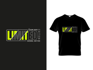 Branding Limited Edition Typography Graphic Apparel Design Mockup T Shirt, Shirt © romanhrimon