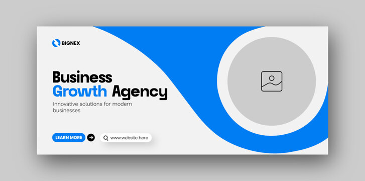 Corporate business digital marketing social media facebook cover web banner design template