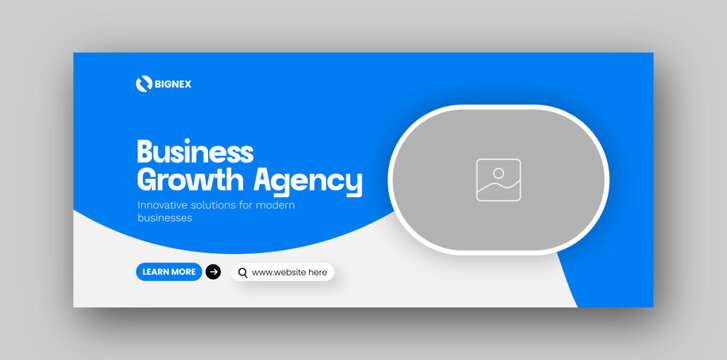 Corporate business digital marketing social media facebook cover web banner design template