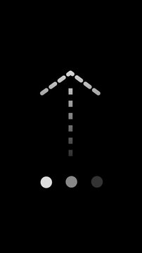 Boxes Upload Icon Animation on Black Background. Upload Progress, File Transfer, Web Interface Template. Seamless Loop Animation in 4K Vertical.