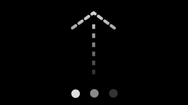 Boxes Upload Icon Animation on Black Background. Upload Progress, File Transfer, Web Interface Template. Seamless Loop Animation in 4K.
