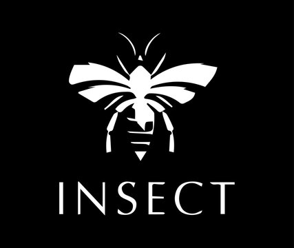 abstract insect logo