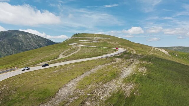 Transalpina Crest Road Toward Plescoaia Ridge