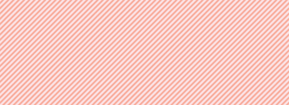 Abstract diagonal ribbon pattern in soft pink and white with ample copy space