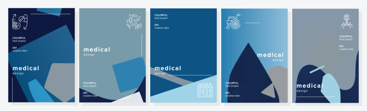 Topography five affiche medical abstract geometric a4 poster. editorial wall, cool luxurious, diagonal impact, subdued creativity vector medical background illustration