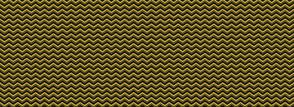 Yellow and brown chevron herringbone woven texture with central horizontal white copy space