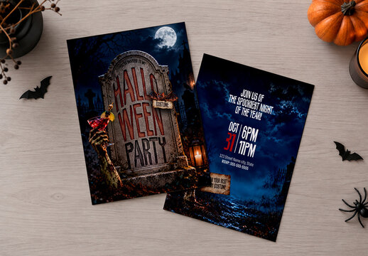 Halloween Scary Party Invitation