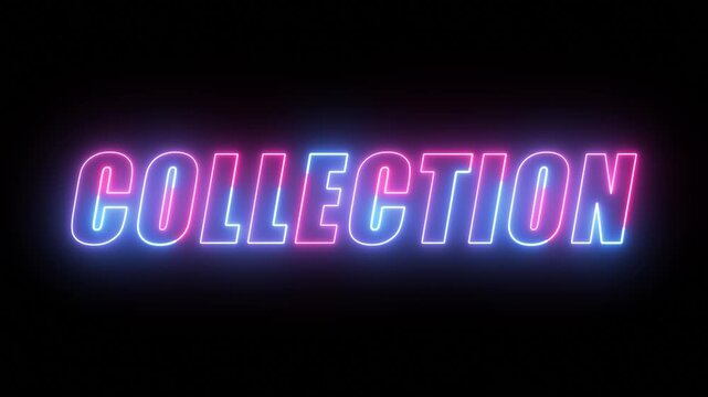 Neon collection text effect, editable retro and glowing text style