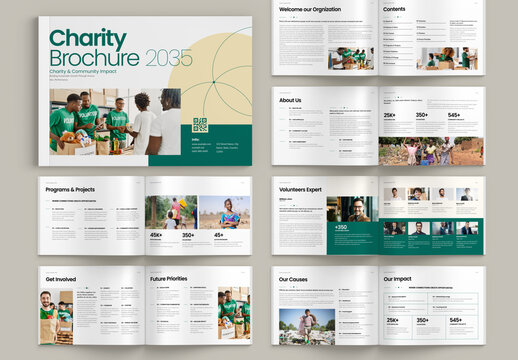 Charity Brochure Landscape Template