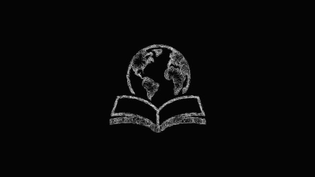 Sketch learn logo animation - smooth progressive reveal