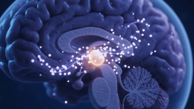 Melatonin hormone brain sleep cycle circadian rhythm neural pathway chemical signal brain activity pineal gland neurotransmitter biological clock endocrine system health neuroscience medical science