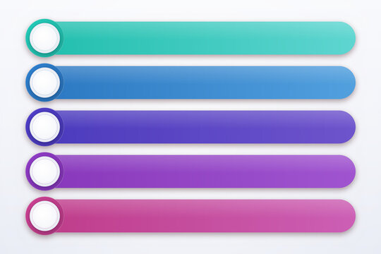 Modern Colorful Infographic Option Banners Set