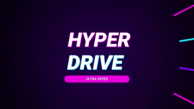 Hyper Drive Ultra Speed Abstract Motion Graphic Background