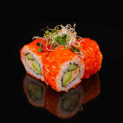 Gourmet California Sushi Rolls with Crab Meat, Avocado, and Cucumber © Дмитрий Ульянов