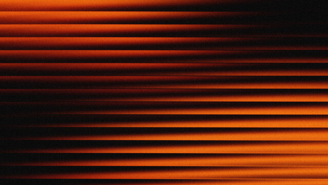 Abstract horizontal orange line pattern with grainy texture ideal for background wallpaper design.