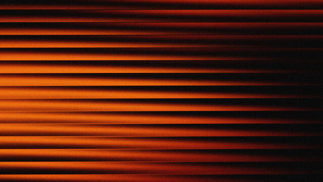 Abstract horizontal orange line pattern with grainy texture ideal for background wallpaper design.