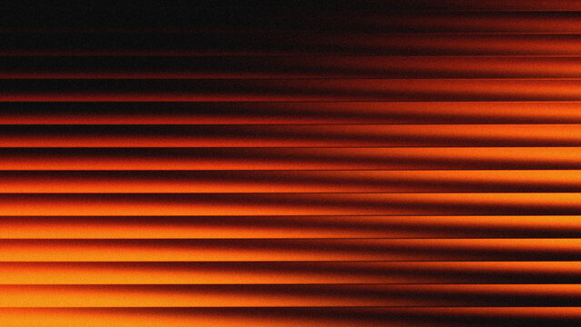Abstract horizontal orange line pattern with grainy texture ideal for background wallpaper design.