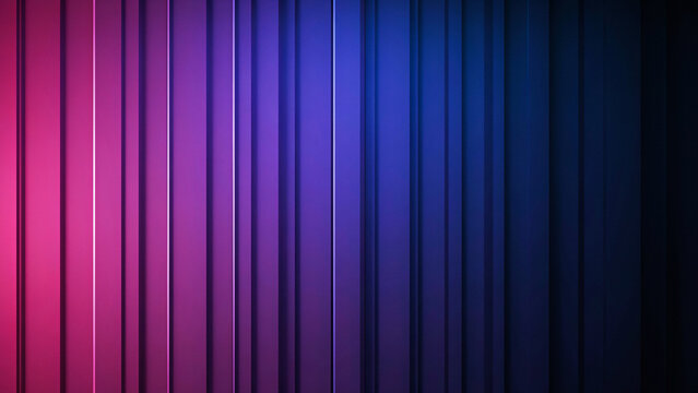 Abstract background featuring vertical parallel stripes in blue and magenta gradient lighting gradient texture colorful backdrop modern pattern graphic design