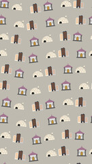 Igloos and Buildings Pattern © ghina