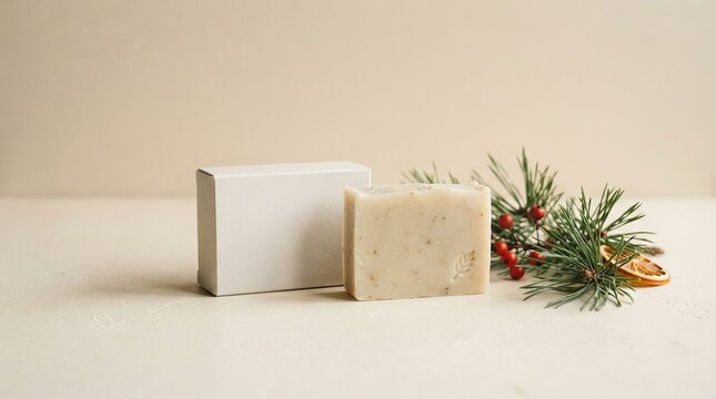 Christmas Soap Box Product Mockup