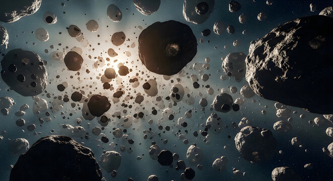 eep Space Asteroid Field and Meteoroid Shower Concept Ar