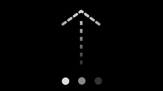 Boxes Upload Icon Animation on Black Background. Upload Progress, File Transfer, Web Interface Template. Seamless Loop Animation in 4K.