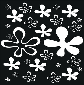 Floral pattern vector icon background